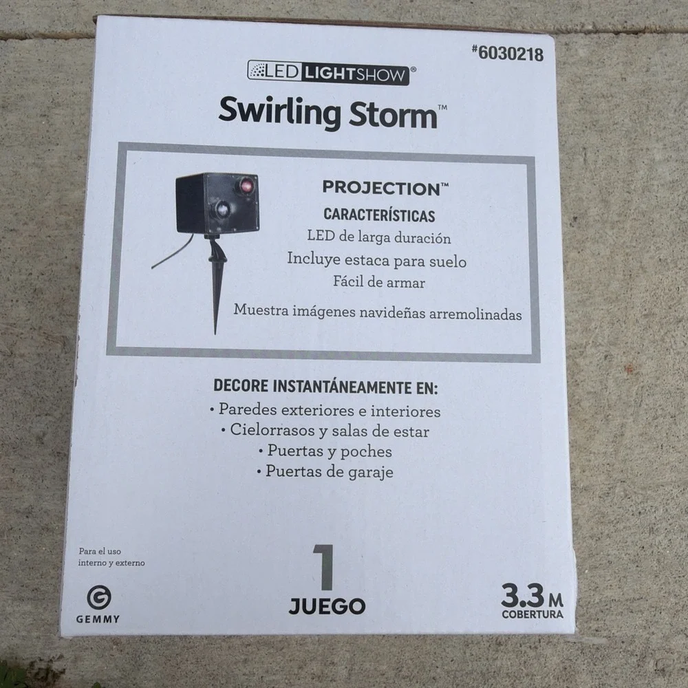 Gemmy LightShow LED Projection Christmas Swirling Storm